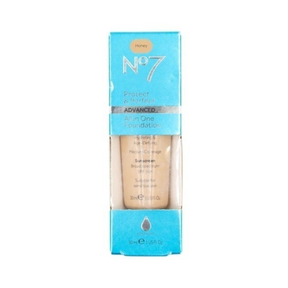 No7 - Protect & Perfect‎ Foundation - 8 Honey - 30 ml / 1 fl oz
